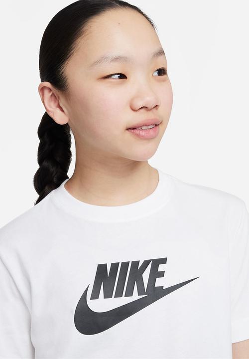 Nike - G nsw tee futura short sleeve boy - white & black