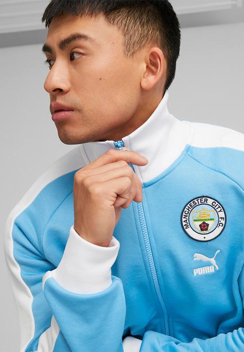PUMA - Man City fc ftblheritage t7 track jacket - team light blue-puma white