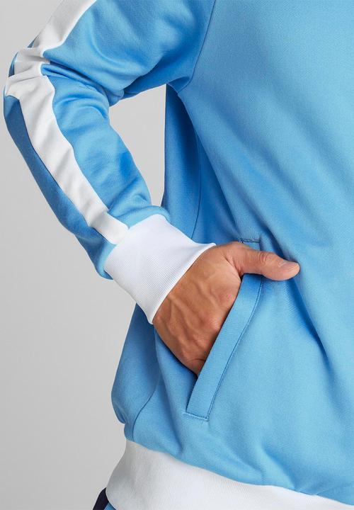 PUMA - Man City fc ftblheritage t7 track jacket - team light blue-puma white