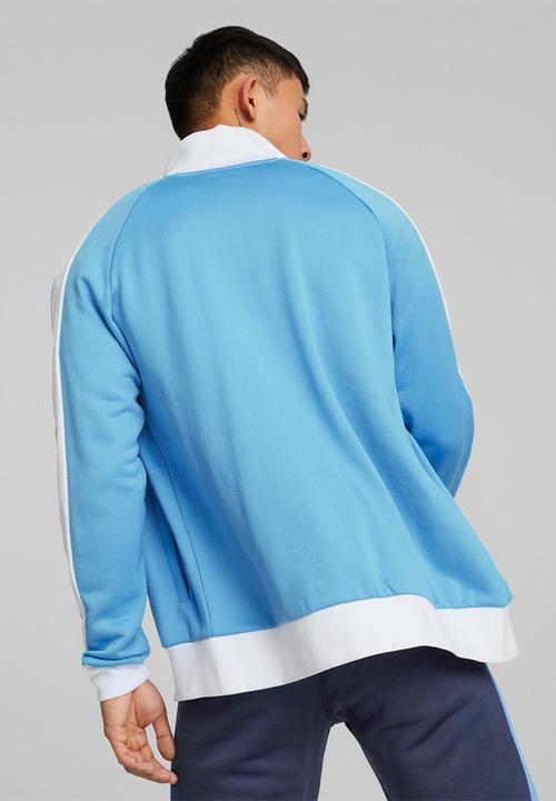 PUMA - Man City fc ftblheritage t7 track jacket - team light blue-puma white