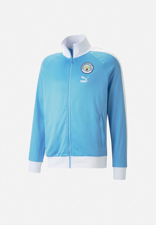 PUMA - Man City fc ftblheritage t7 track jacket - team light blue-puma white