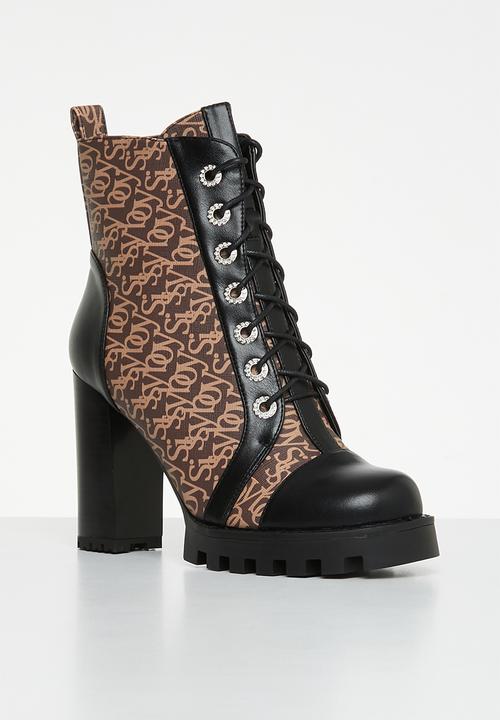 SISSY BOY - Vice lace up boot - brown