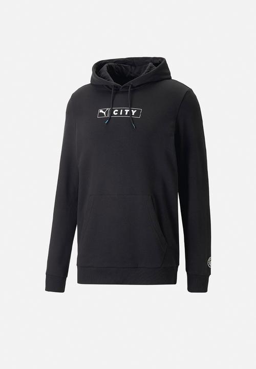 PUMA - Man City FC ftbllegacy hoodie - puma black-team light blue