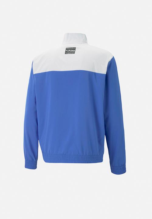 PUMA - Puma fit heritage woven 1/2 zip - royal sapphire-platinum gray