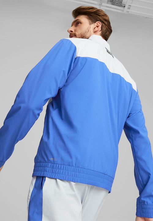 PUMA - Puma fit heritage woven 1/2 zip - royal sapphire-platinum gray