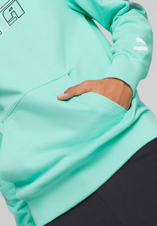 PUMA - Swxp graphic hoodie tr - mint