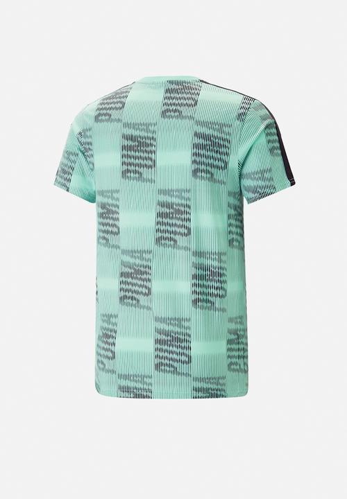 PUMA - T7 sport aop tee - mint-aop