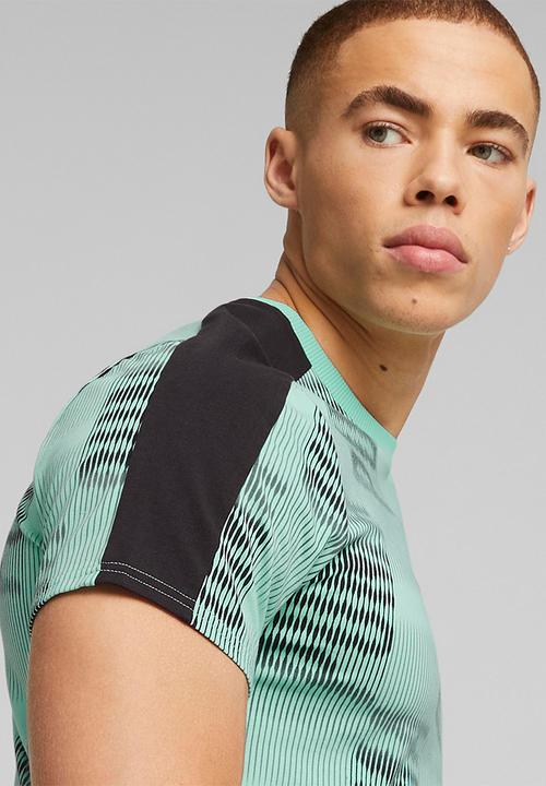 PUMA - T7 sport aop tee - mint-aop