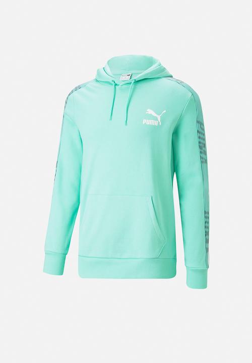 PUMA - T7 sport hoodie tr - mint