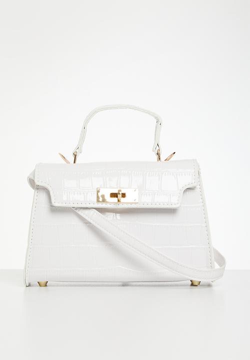 edit - Tash top handle bag - white