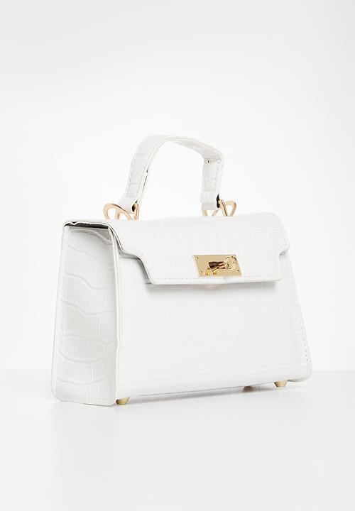 edit - Tash top handle bag - white