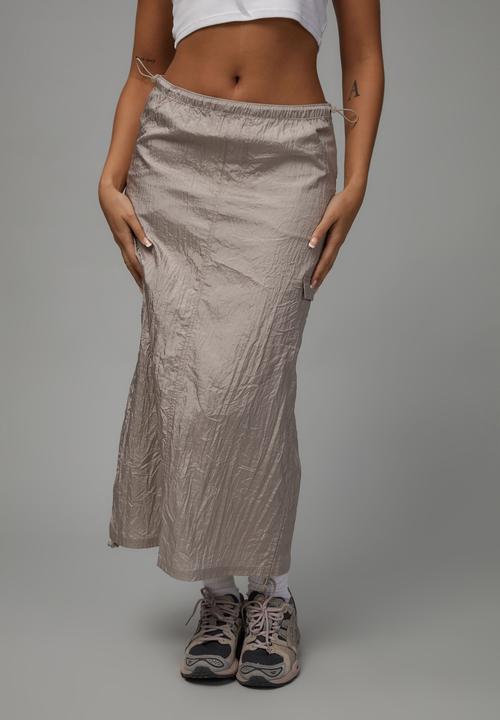 Factorie - Parachute midi skirt - camel