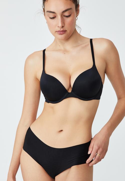 Cotton On - Ultimate comfort push up2 bra - black