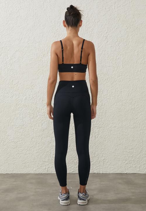 Cotton On - Ultimate booty shaper 7/8 tight - black/reflective