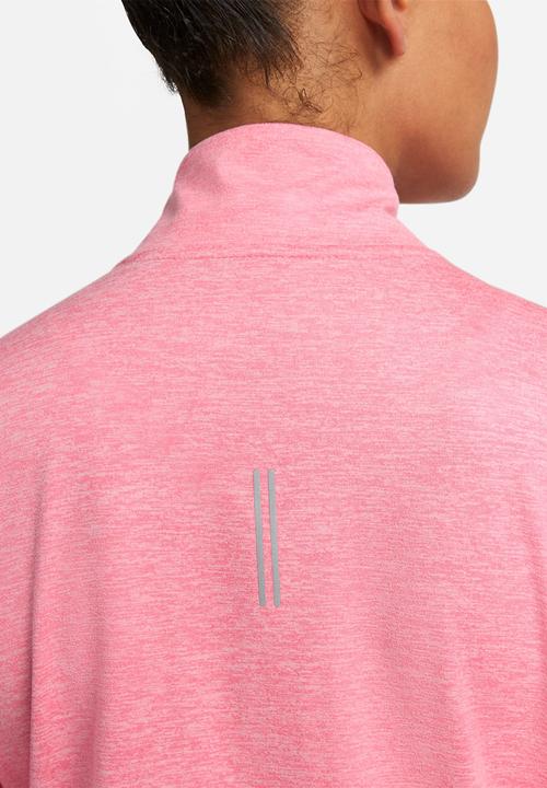 Nike - W nike dri-fit element top hz - coral chalk/pearl pink/reflective silv