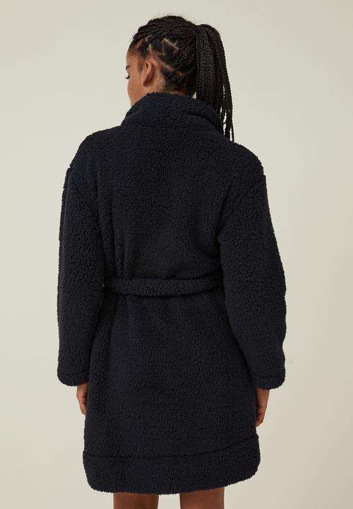 Cotton On - The hotel luxe snuggle robe - dark navy