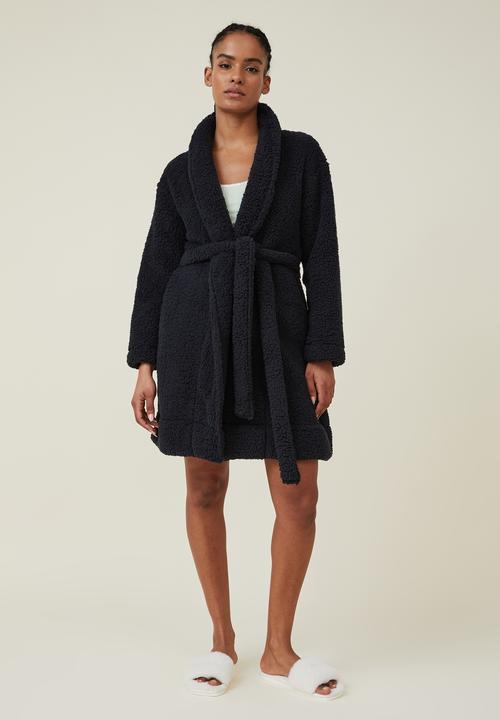Cotton On - The hotel luxe snuggle robe - dark navy