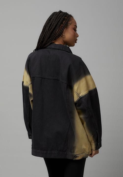 Factorie - Statement denim jacket - washed black