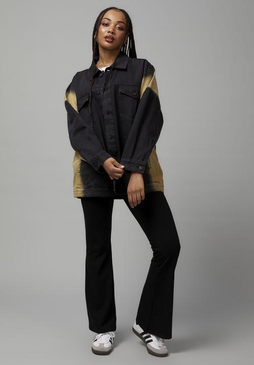 Factorie - Statement denim jacket - washed black