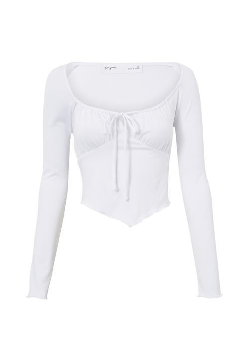 Supré  - Lana long sleeve top - white 