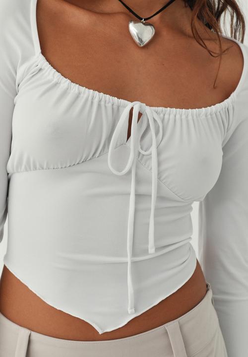 Supré  - Lana long sleeve top - white 