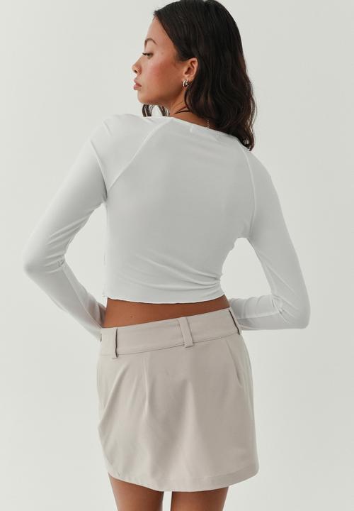 Supré  - Lana long sleeve top - white 