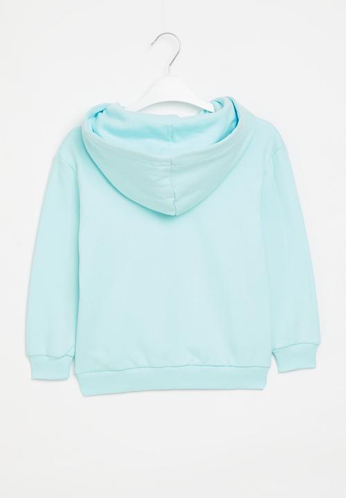 Superbalist - Graphic hoodie - light blue