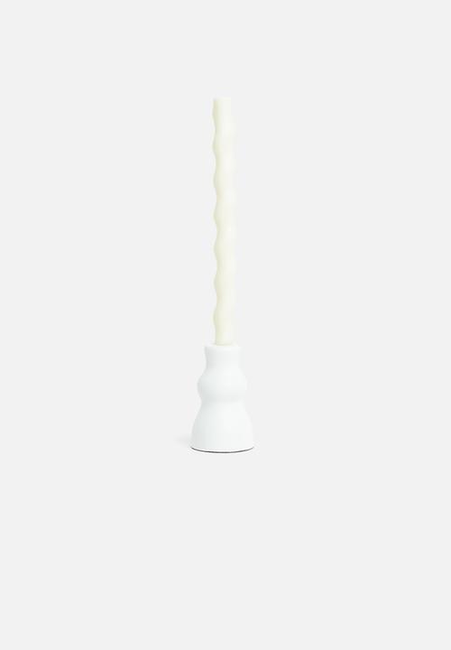 Okra Candle - Screwed dinner candle - ivory