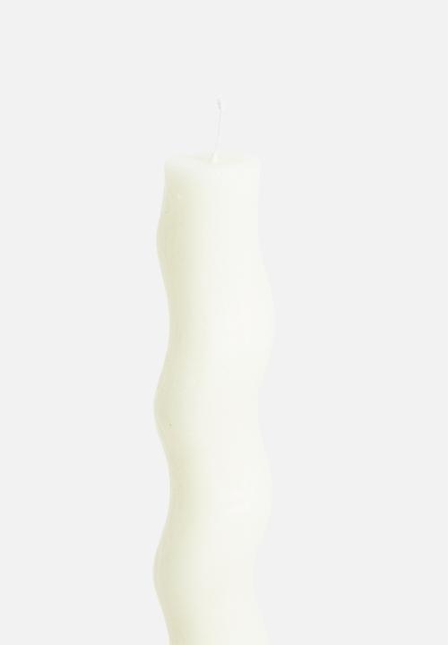 Okra Candle - Screwed dinner candle - ivory