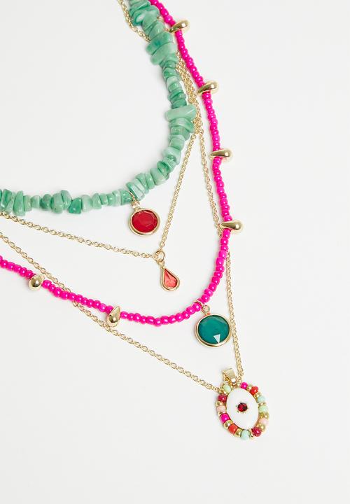 Superbalist - Lottie layered necklace - multi