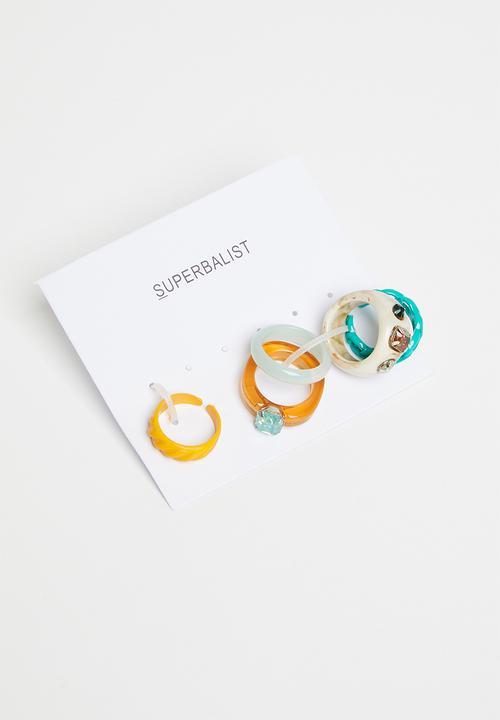 Superbalist - Melody ring set - multi
