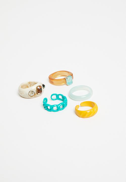 Superbalist - Melody ring set - multi