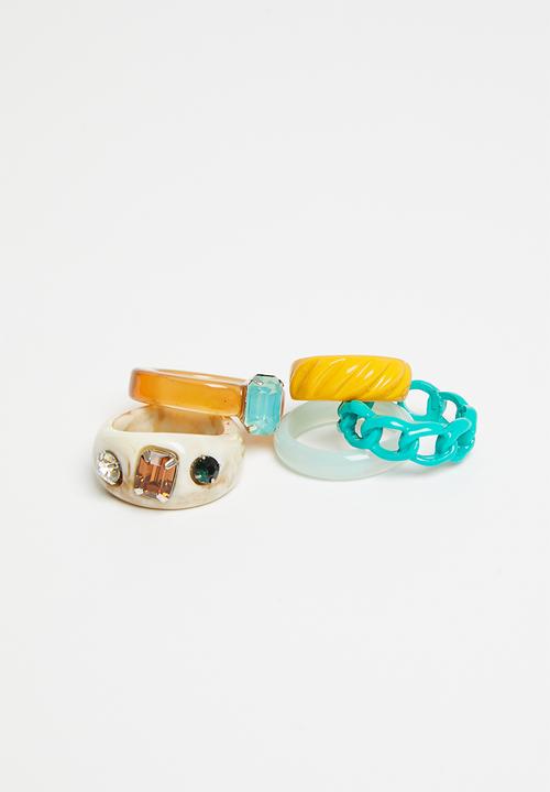 Superbalist - Melody ring set - multi