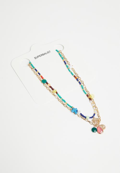 Superbalist - Avani layered necklace - multi