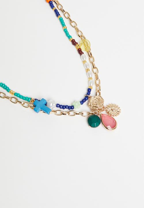 Superbalist - Avani layered necklace - multi
