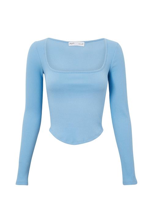 Supré  - Piper long sleeve top - cali blue