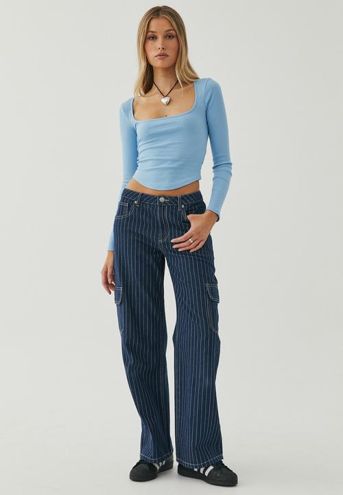 Supré  - Piper long sleeve top - cali blue