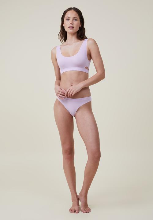 Cotton On - Seamless hipster brasiliano brief - orchid bloom