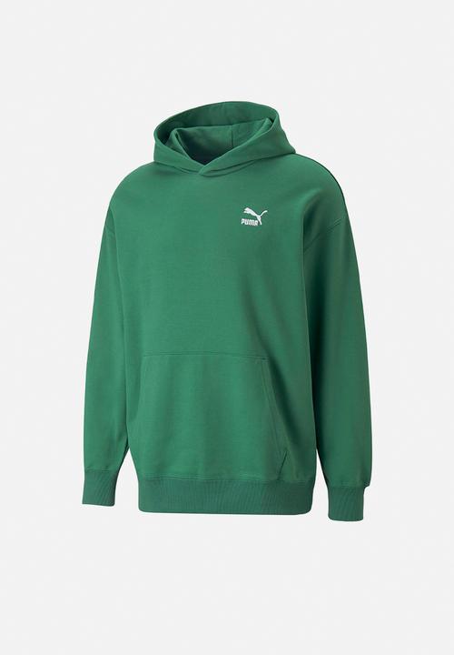 PUMA - Classics relaxed hoodie tr - vine