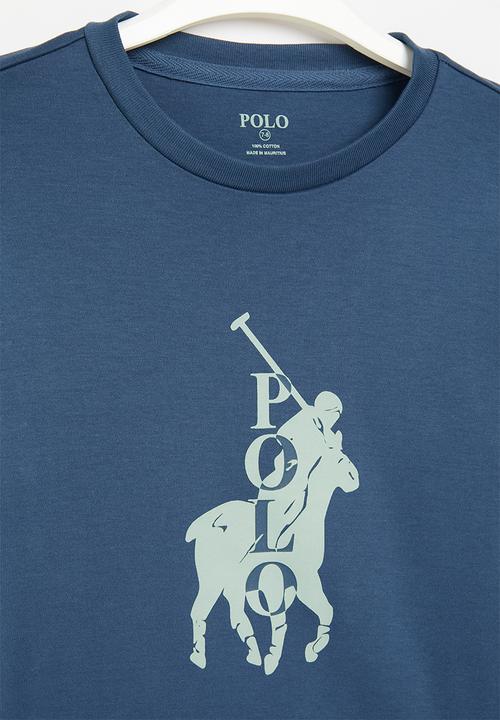 POLO - Boys jackson long sleeve tee - ocean