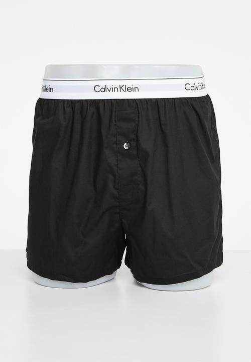 Calvin Klein - 2 pack slim fit boxers - black/grey heather