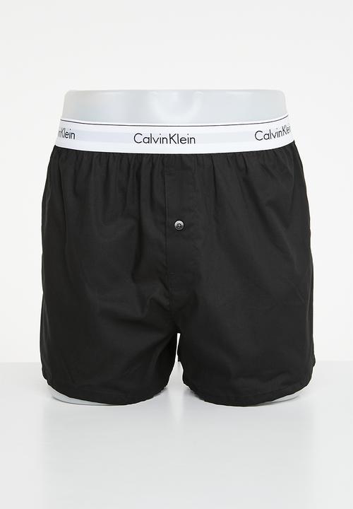 Calvin Klein - 2 pack slim fit boxers - black