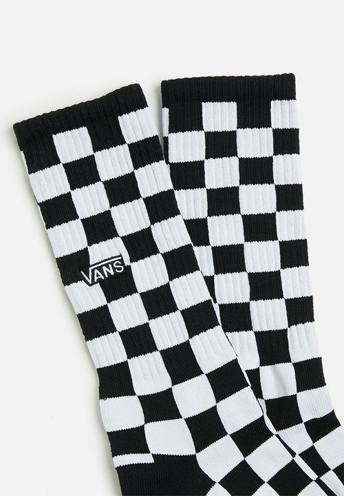 Vans - MN checkerboard crew II black-white check