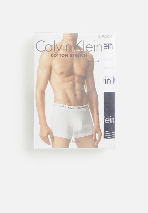 Calvin Klein - 3 pack trunks - white/black