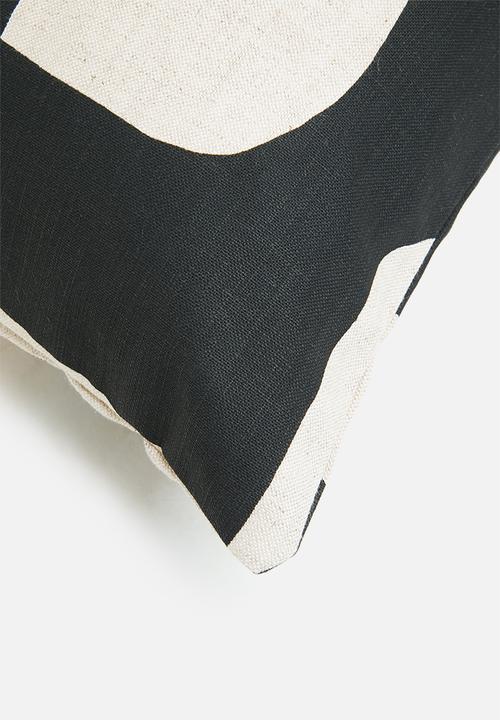 Sixth Floor - Hemming cushion cover - black & natural