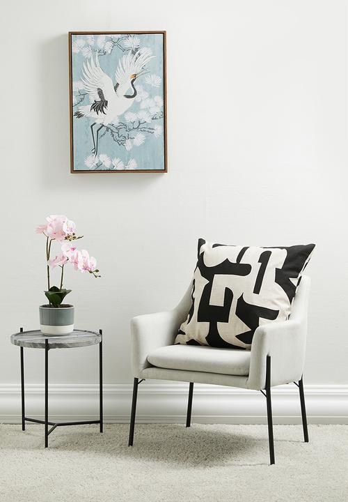 Sixth Floor - Hemming cushion cover - black & natural