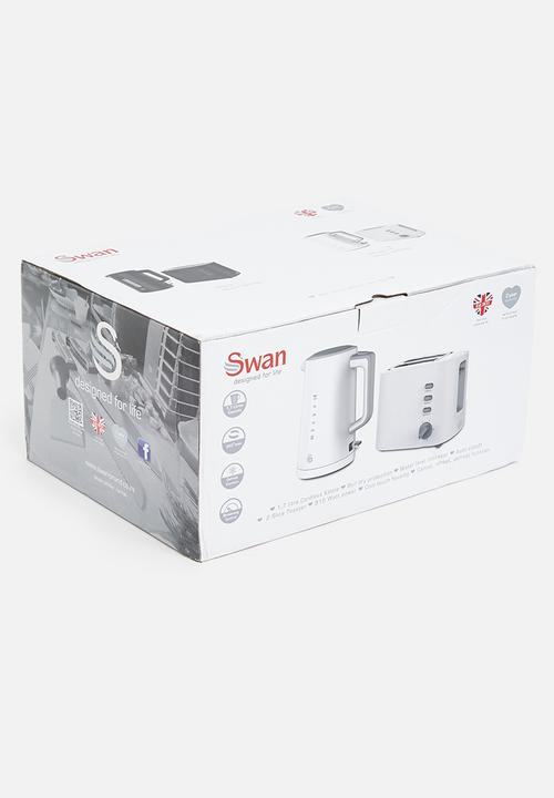 Swan - Breakfast pack kettle & toaster - white