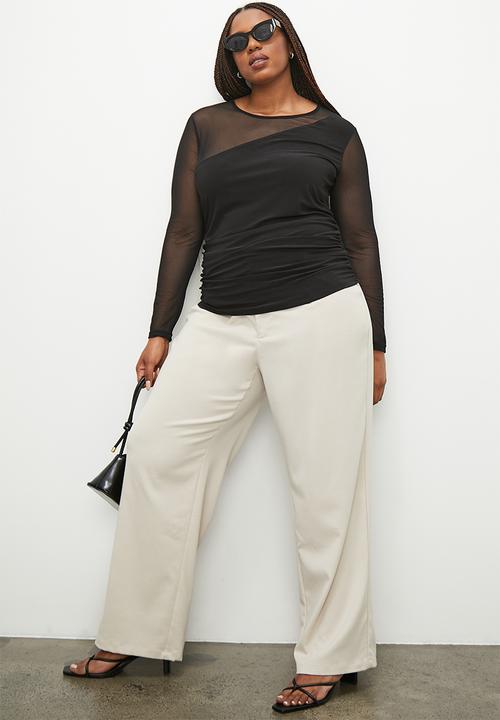 Superbalist - Draped asymmetrical top - black
