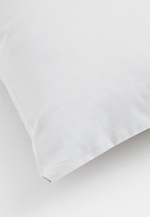 H&M - Cotton pillowcase - light grey
