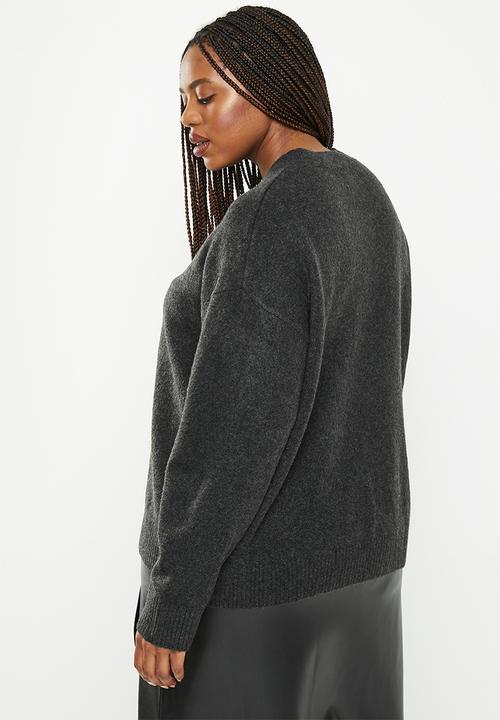 MANGO - Plus sweater marina - dark grey